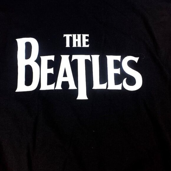 The Beatles Logo Band Tee Shirt Black, Size XXL - Picture 2 of 3